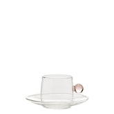 Bilia Espresso Cup & Saucer - Transparent | Zafferano