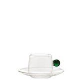 Bilia Espresso Cup & Saucer - Transparent | Zafferano