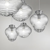 Bonnie & Clyde Pendant Light - Clyde / Light Blue / 58 Inches | Zafferano