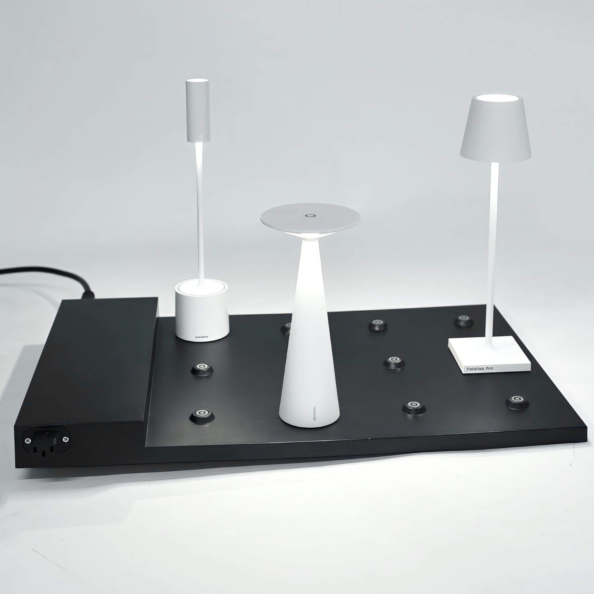 12-Lamp Charging Platform: Poldina Micro, Damina & Carolina