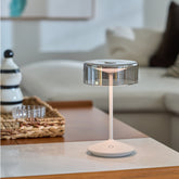 Crystal Pro Table Lamp - Rust with Amber Glass | Zafferano