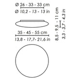 Mentos Wall / Ceiling Light - Small / 13.8 inches / TRIAC Dimming LED | Zafferano