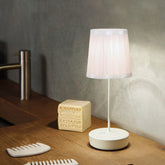 Swap Pro Pleated Ivory Lampshade - Black | Zafferano