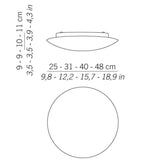 Bis Bayonet Wall / Ceiling Light - X-Small / 9.8 inches / Medium based | Zafferano