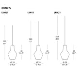 Romeo & Giulietta Pendant Light - Romeo / Clear / 45 Inches | Zafferano