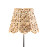 Scalloped Water Hyacinth Woven Lampshade - Poldina Pro Collection | Zafferano