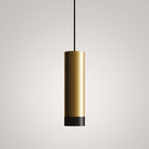 Tubotto Pendant - 2700 K / Gold / Black | Zafferano