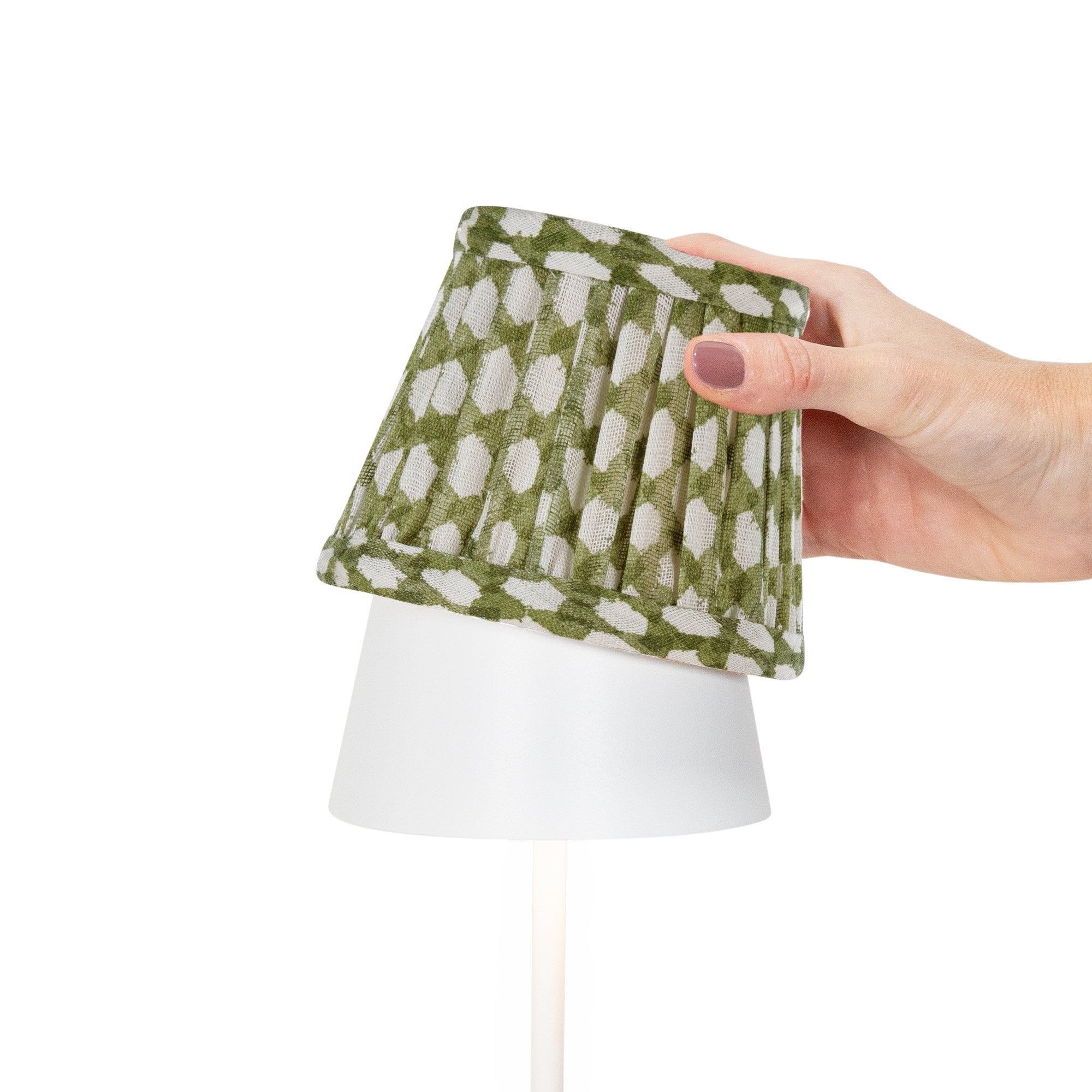 Zafferano x Fermoie Fabric Lampshades - Wicker Pattern