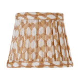 Zafferano x Fermoie Fabric Lampshades - Wicker Pattern - Nut Brown Wicker | Zafferano
