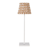 Zafferano x Fermoie Fabric Lampshades - Wicker Pattern - Nut Brown Wicker | Zafferano