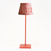 Zafferano x Fermoie Fabric Lampshades - Popple Pattern - Orange Popple | Zafferano