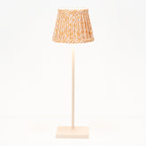 Zafferano x Fermoie Fabric Lampshades - Popple Pattern - Orange Popple | Zafferano