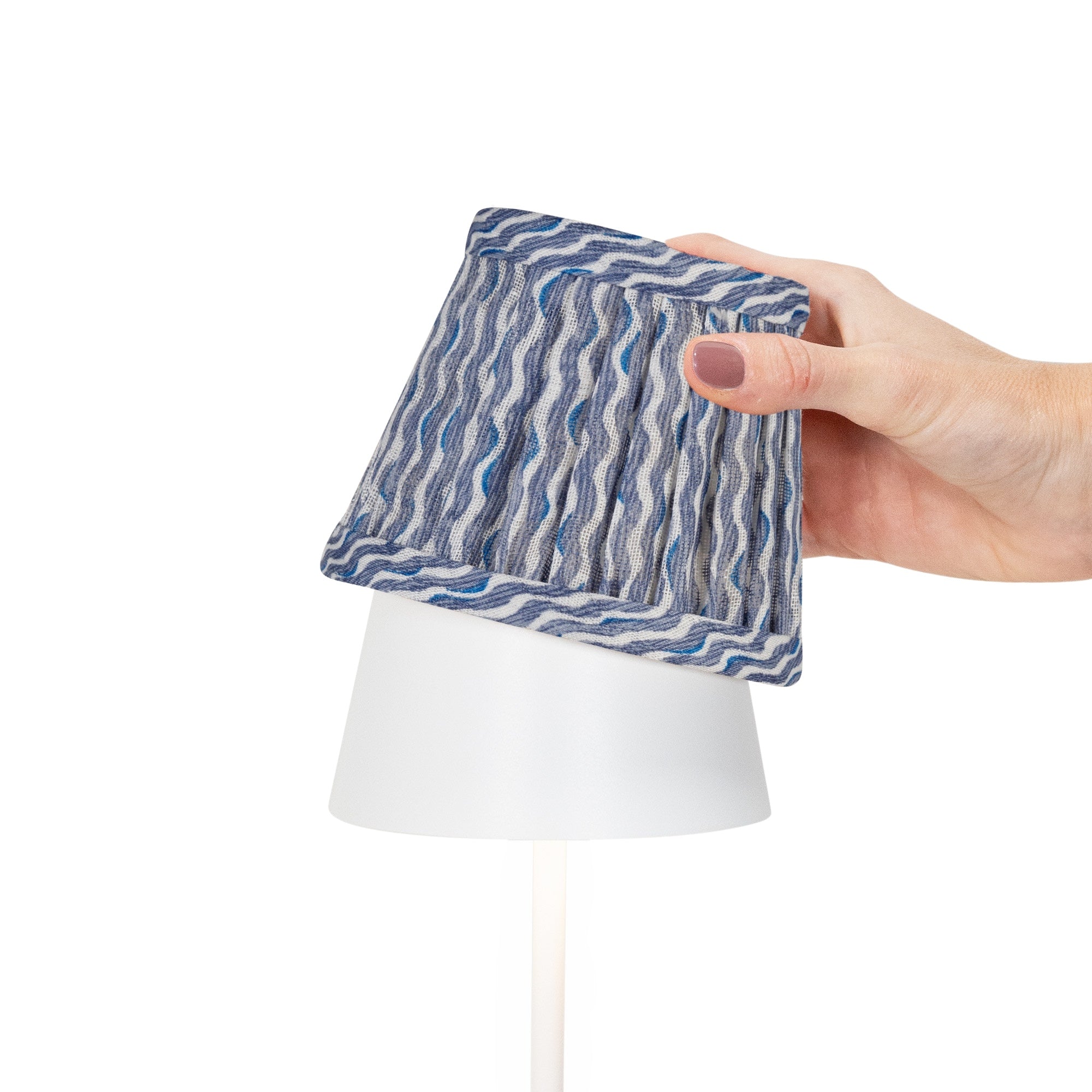 Zafferano x Fermoie Fabric Lampshades - Wicker Pattern