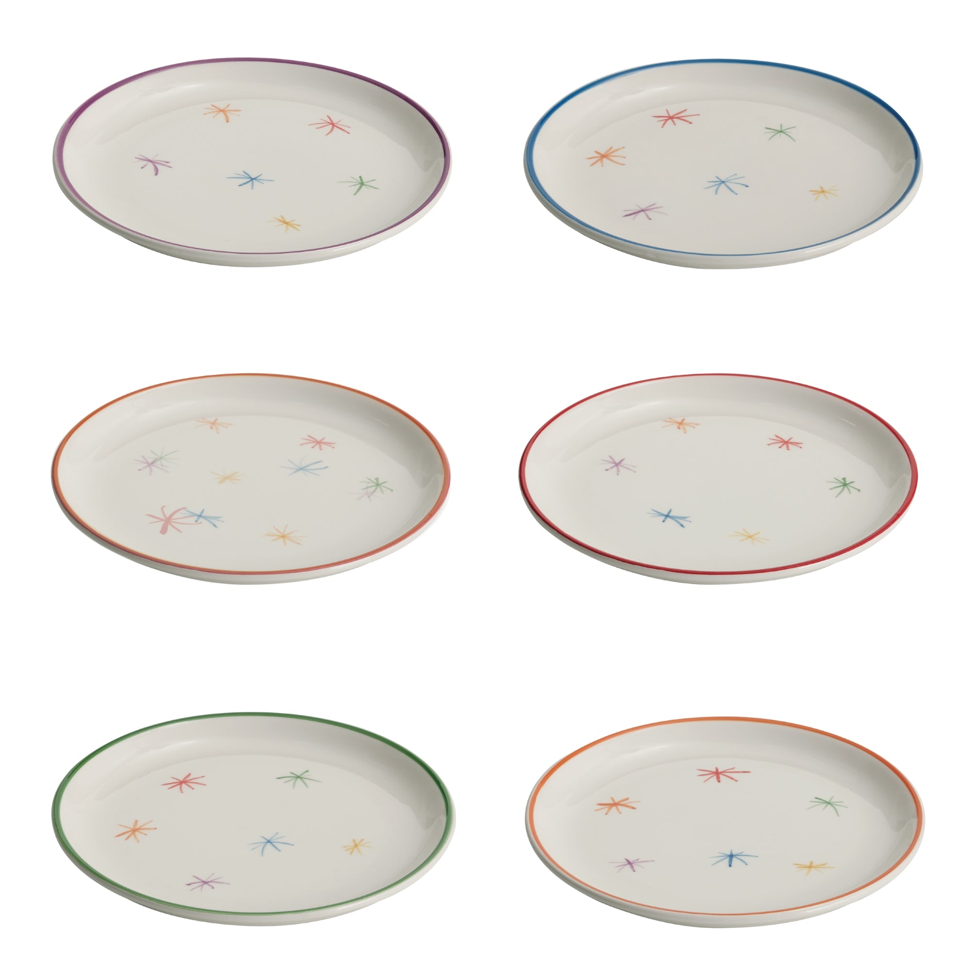 Asterisco Dessert Plate (Assorted Set of 6)