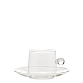 Bilia Cappuccino Cup & Saucer - Transparent | Zafferano