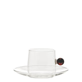 Bilia Cappuccino Cup & Saucer - Transparent | Zafferano