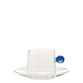 Bilia Cappuccino Cup & Saucer - Transparent | Zafferano