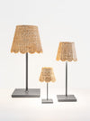 Scalloped Water Hyacinth Woven Lampshade