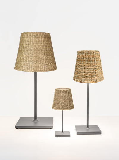 Empire Seagrass Woven Lampshade