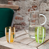 Gessato Tumbler (Set of 2) - Colored Glassware | Zafferano