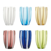 Gessato Tumbler (Assorted Set of 6) - Tableware Collection | Zafferano