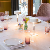 Royal Family Wi-Fi Table Lamp - White with Clear and Gray Glass | Zafferano