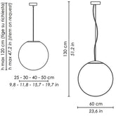 Sferis Pendant Light - Extra-Small / 9.8 Inches / Chrome | Zafferano