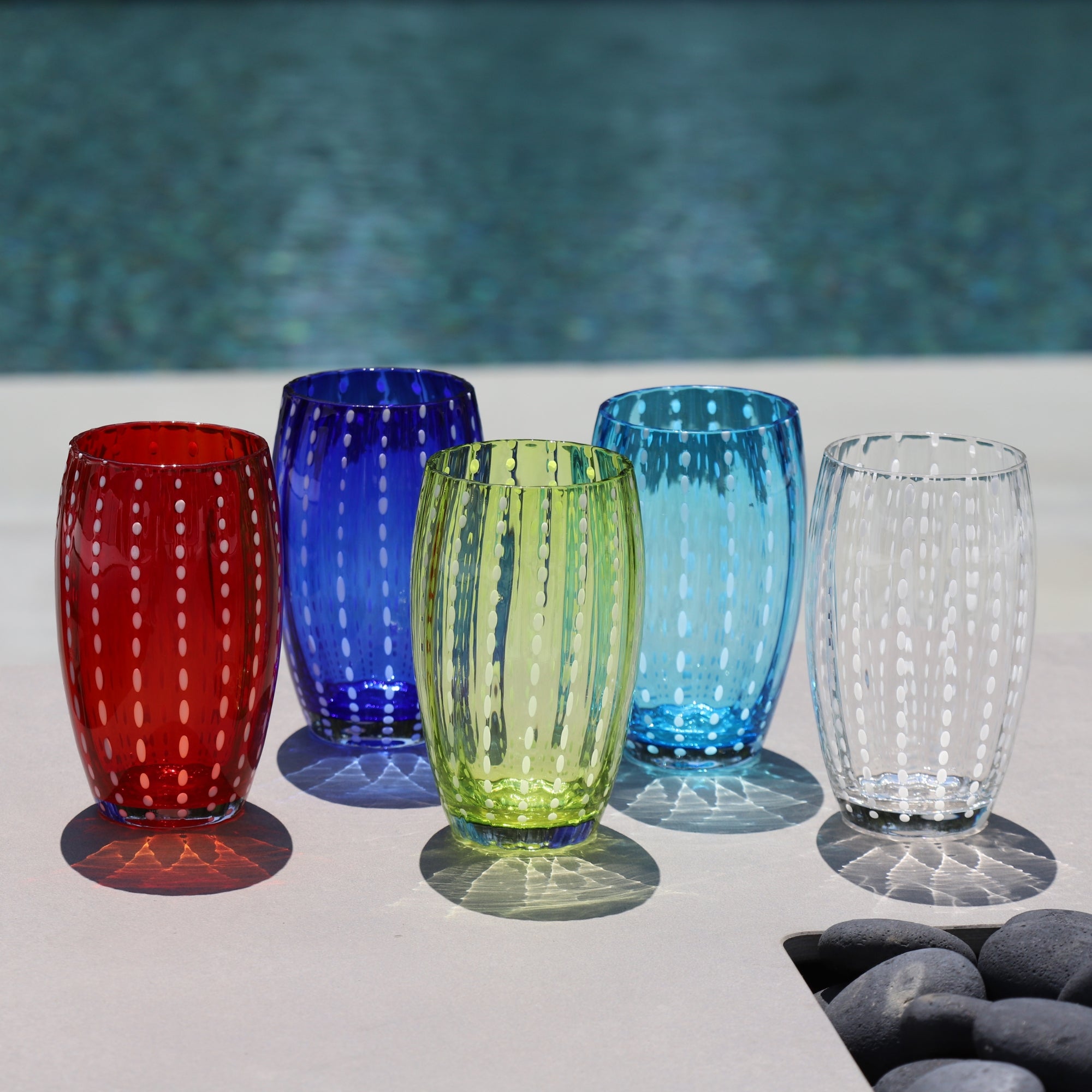 Zafferano America Perle Beverage Glass