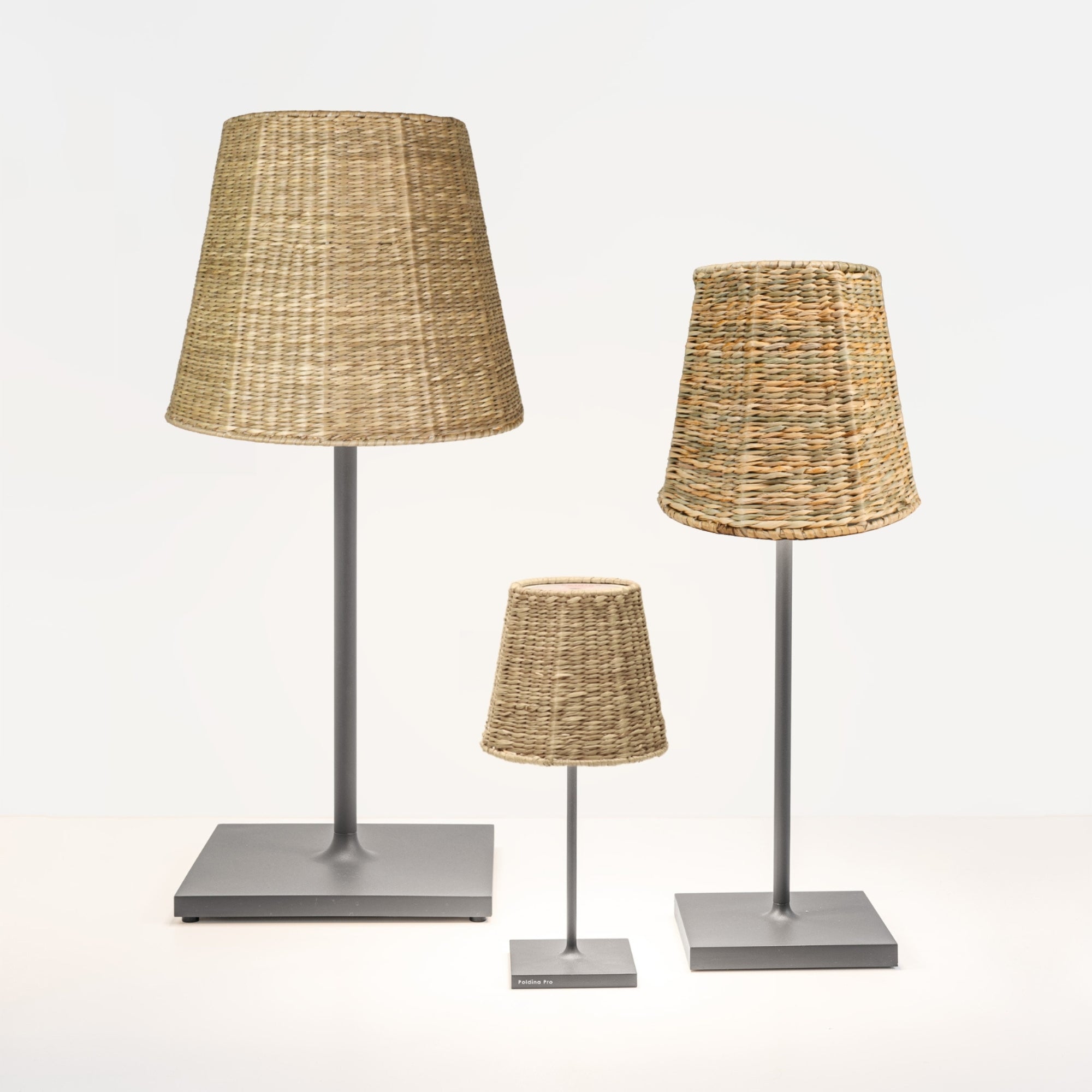 Paralume Sass & Belle In Alga Marina Intrecciata | Stile Bohémien, Marrone, 26,5x24 Cm | Telaio In Metallo