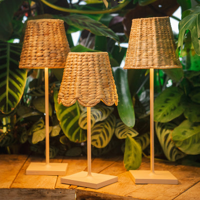 Empire Seagrass Woven Lampshade