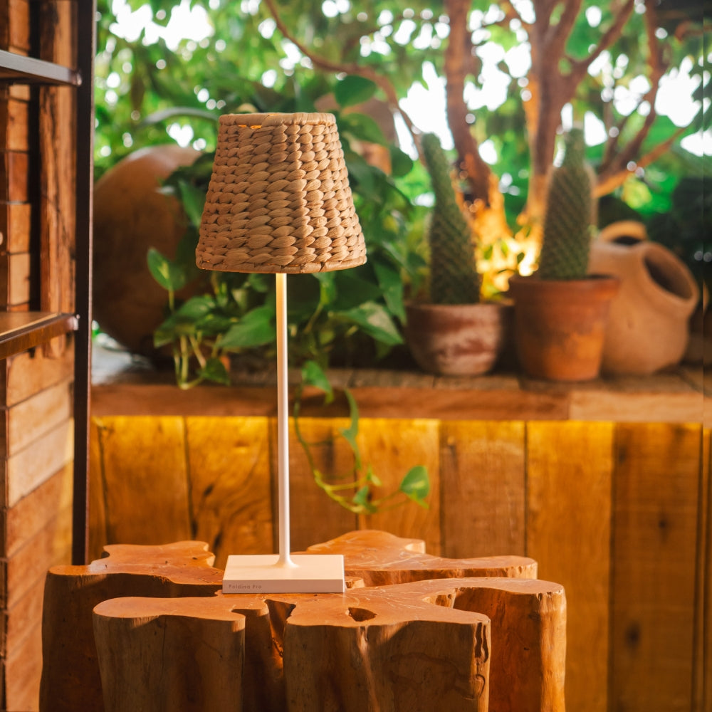 Empire Water Hyacinth Woven Lampshade | Zafferano