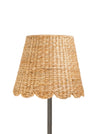 Scalloped Water Hyacinth Woven Lampshade