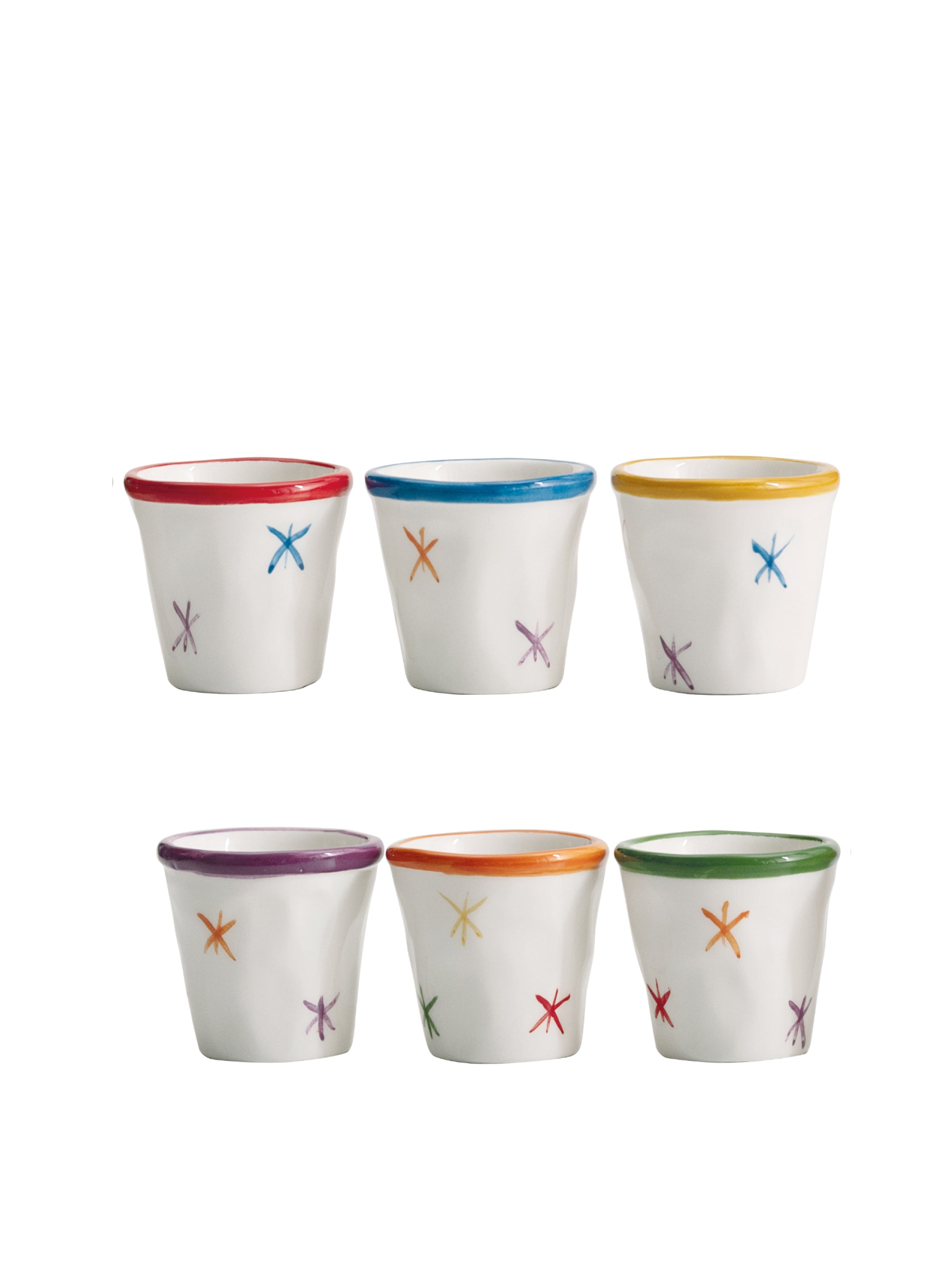 Asterisco Espresso Shot Cups (Assorted Set of 6) - Zafferano America