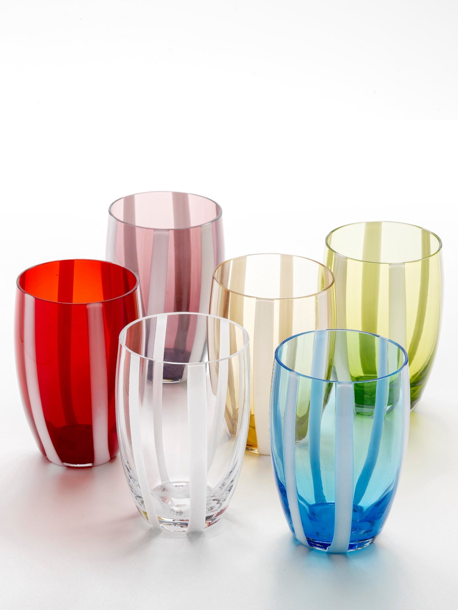 Bei Tumbler - Italian Colored Glassware - Zafferano America
