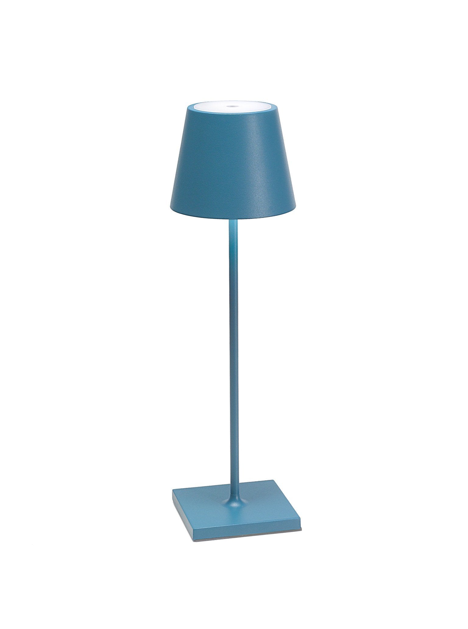 Mini Purple Chrome Table Lamp with Fabric Shade